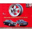 1 Felge Penta 8x16 5x112 Mercedes R107  R107 1986-89 silver/diamond cut