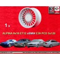 1 llanta Alpina 9x18 5x120 BMW E39  E39 serie 5 silver