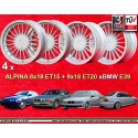 4 wheels Alpina 8x18 + 9x18 5x120 BMW E39  E39 serie 5