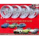 4 jantes Alpine 5x13 3x150 Renault R8 R10 R12 Dauphine Ondine Floride Caravelle silver