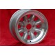 BMW Minilite 8x13 ET-6 4x100 silver/diamond cut 1502-2002 tii, 3 E21 only back axle cerchio wheel jante llanta Felge