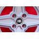 4 jantes RS 7x15 4x108 Ford Escort Mk1-2 Capri Cortina black/diamond cut