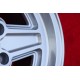 1 Felge RS 7x15 4x108 Ford Escort Mk1-2 Capri Cortina black/diamond cut