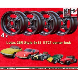 1 Felge 26R 6x13 Central Lock Lotus Elan Elan Sprint Elan +2 Europe black