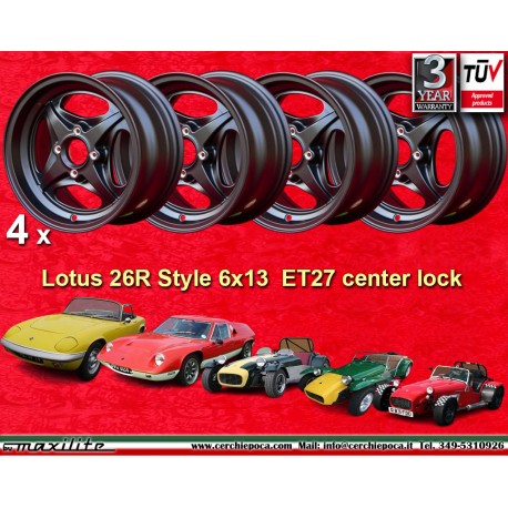 1 jante 26R 6x13 Central Lock Lotus Elan Elan Sprint Elan +2 Europe black