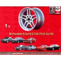 1 cerchio M-Parallel 9.5x18 ET20 5x120 BMW E34  silver/diamond cut