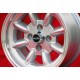 4 wheels Minilite 7x13 4x114.3 Toyota Datsun Nissan Mazda Mitsubishi Toyota AE86 Levin Trueno Celica TA22 RA28 RA40 Dats