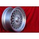 4 llantas RC90 7.5x17 5x108 Volvo Volvo 140 160 240 260 740 760 780 940 960 silver/diamond cut