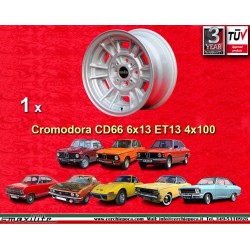 1 cerchio Minilite 6x13 4x100 BMW Opel Volkswagen  1502 1602 1802 2002 tii 3 E21 Kadett B-C Manta Ascona A-B GT Olympia 