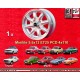 1 cerchio Minilite 5.5x13 4x110 Toyota Mazda Toyota Corolla KE10/20 Mazda 616 818 RX-2 RX-3 RX-7 323 626 929  silver/dia