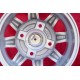 1 cerchio Minilite 5.5x13 4x110 Toyota Mazda Toyota Corolla KE10/20 Mazda 616 818 RX-2 RX-3 RX-7 323 626 929  silver/dia