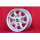 4 wheels Minilite 5.5x13 4x110 Toyota Mazda Toyota Corolla KE10/20 Mazda 616 818 RX-2 RX-3 RX-7 323 626 929  silver/diam