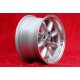 1 cerchio Minilite 8x15 4x100 BMW 1502-2002 1500-2000tii 2000C CA CS 3 E21 E30 silver/diamond cut