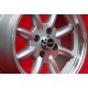 4 jantes Minilite 8x15 4x100 BMW 1502-2002 1500-2000tii 2000C CA CS 3 E21 E30 silver/diamond cut