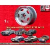 1 llanta Aero 3 8x17 5x112 Mercedes 123  123 107 108 109 116 126 129  silver/diamond cut