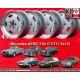 4 wheels Aero 3 8x17 5x112 Mercedes 123  123 107 108 109 116 126 129  silver/diamond cut