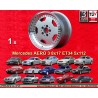 1 llanta Aero 3 8x17 5x112 Mercedes 124  124 129 140 201 202 203 204 208 207 209 210 211 212 170 171 HO silver/diamond c