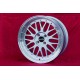 1 wheel BBS Le Mans 7.5x17 4x100 BMW BMW 3 series E30 silver/diamond cut lip