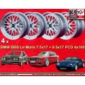 4 wheels BBS Le Mans 7.5x17 + 8.5x17 4x100 BMW E30  E30 3 series 