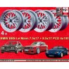 4 wheels BBS Le Mans 7.5x17 + 8.5x17 4x100 BMW E30  E30 3 series 