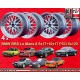4 cerchi BBS Le Mans 8.5x17 + 10x17 5x120 BMW BMW M3 E30 5s E28 E34 E39 E61 7s E32 E38  8s E31