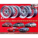 4 jantes BBS Le Mans 8.5x18 + 9.5x18 5x120 BMW E36  E36 E46 Z3 Z4 series 3 