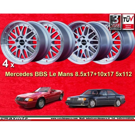 4 Felgen BBS Le Mans 8.5x17 + 10x17 5x112 Mercedes Mercedes R129 500E W124