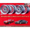4 jantes BBS Le Mans 8.5x17 + 10x17 5x112 Mercedes R129  R129 500E 124