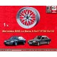 4 Felgen BBS Le Mans 8.5x17 5x112 Mercedes 124  124 201 silver/diamond cut lip
