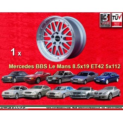 1 Felge BBS Le Mans 8.5x19 5x112 Mercedes Audi Mercedes 124 129 140 201 202 203 204 207 208 209 210 211 212 170 171 172 