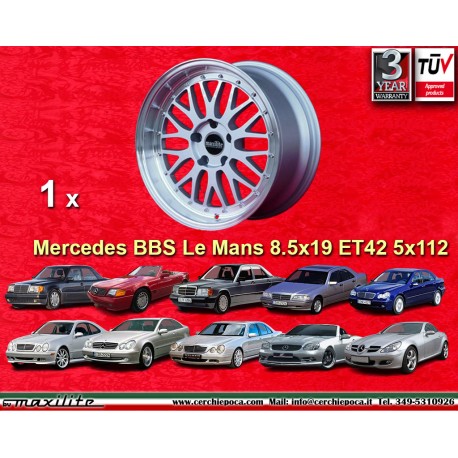 1 jante BBS Le Mans 8.5x19 5x112 Mercedes Audi Mercedes 124 129 140 201 202 203 204 207 208 209 210 211 212 170 171 172 