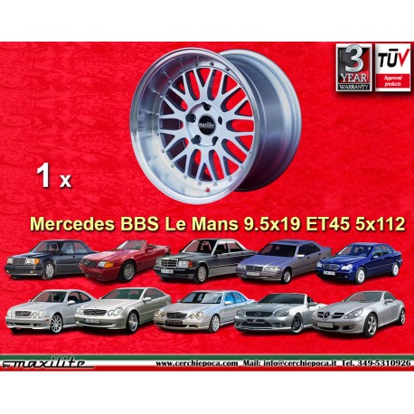 1 jante BBS Le Mans 9.5x19 5x112 Mercedes Audi Mercedes 124 129 140 201 202 203 204 207 208 209 210 211 212 170 171 172 