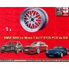 1 llanta BBS Le Mans 7.5x17 4x100 BMW E30  E30 3 series  silver/diamond cut lip