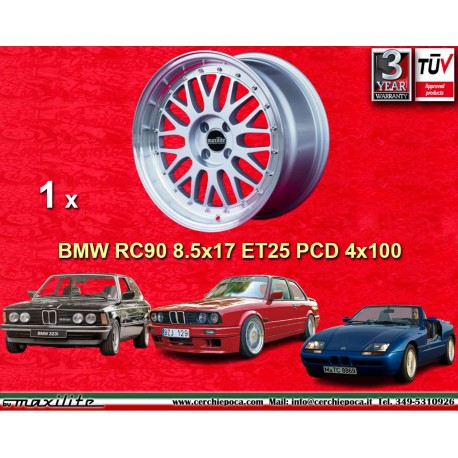 1 Felge BBS Le Mans 8.5x17 4x100 BMW BMW 3 series E30 silver/diamond cut lip