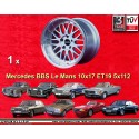 1 cerchio BBS Le Mans 10x17 ET19 5x112 Mercedes Mercedes  silver/diamond cut lip