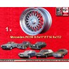 1 llanta RC90 8.5x17 5x112 Mercedes 123  123 108 109 116 107 126 silver/diamond cut