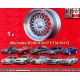 1 wheel RC90 8.5x17 5x112 Mercedes 124  124 129 140 201 202 203 204 207 208 209 210 211 212 170 171 172 HO silver/diamon