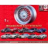 1 llanta RC90 8.5x17 5x112 Mercedes 124  124 129 140 201 202 203 204 207 208 209 210 211 212 170 171 172 HO silver/diamo