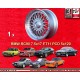 1 llanta RC90 7.5x17 5x120 BMW E12  E12 E28 E34 5 series E24 6 series E23 E32 E3 E9 7 series silver/diamond cut