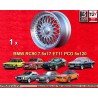 1 wheel RC90 7.5x17 5x120 BMW E12  E12 E28 E34 5 series E24 6 series E23 E32 E3 E9 7 series silver/diamond cut