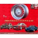 1 jante RC90 8.5x17 4x100 BMW E30  E30 E21 Z1 3 series  silver/diamond cut
