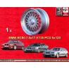 1 llanta RC90 7.5x17 5x120 BMW E36  E36 E46 3 series silver/diamond cut
