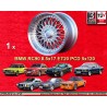 1 Felge RC90 8.5x17 5x120 BMW E34  E34 E12 E28 series 5 E24 series 6 E23 E32 E3 E9 series 7 silver/diamond cut