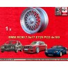 1 wheel RC90 7.5x17 4x100 BMW E30  E30 E21 Z1 3 series  silver/diamond cut