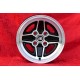 4 llantas RS 7.5x15 4x108 Ford Escort Mk1-2 Capri Cortina black/diamond cut