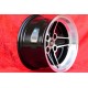 4 wheels RS 7.5x15 4x108 Ford Escort Mk1-2 Capri Cortina black/diamond cut
