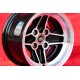 4 cerchi RS 7.5x15 4x108 Ford Escort Mk1-2 Capri Cortina black/diamond cut