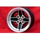 1 wheel RS 7.5x15 4x108 Ford Escort Mk1-2 Capri Cortina black/diamond cut