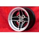 1 wheel RS 7.5x15 4x108 Ford Escort Mk1-2 Capri Cortina black/diamond cut