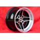 1 llanta RS 7.5x15 4x108 Ford Escort Mk1-2 Capri Cortina black/diamond cut
